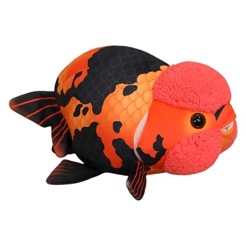 Coussin poisson 3D rembourré anti-stress : peluche carpe pour soulager les tensions au bureau