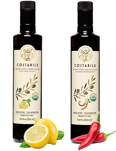Aceite de oliva extra virgen infusionado con chile y limón