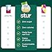 Stur Liquid Water Enhancer | Lemonade | Naturally Sweetened | High in Vitamin C & Antioxidants | Sugar Free | Zero Calories | Keto | Vegan | 5 Bottles, Makes 120 Drinks