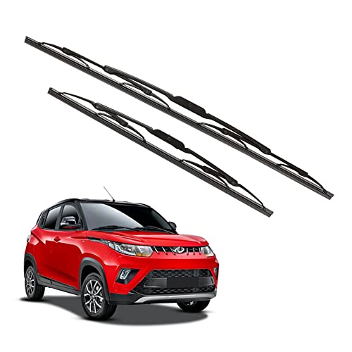 Image of Kylo Windshield Wiper for KUV 100 / Conventional and Traditional Metal Type Windshield Water Repellency Scratch Proof Metal Wiper Blades Suitable for KUV 100 (Driver Side - 20 inch, Passenger Side - 18 inch)