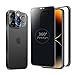 MINIKA 360度 覗き見防止フィルム iPhone 14 Pro ガラスフィルム 覗き見防止 360 アイフォン14プロ フィルム 360° 全方向 覗き見 いPhone14 Pro 保護フィルム 覗き見防止フィルター iPhone 14Pro 用 強化ガラス 画面保護 シート 【プライバシー/のぞき見防止/上下左右 見えない 】 iPhone14Pro カメラフィルム 付き