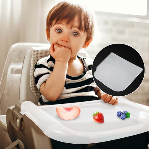 Image of Fast Table Chair Tray, 10.43x9.65x0.12 Inch Baby Dining Tray Lightweight & Removable Hook on High Chair for LuqiBabe Baby Toddler Dining Room