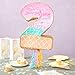 BLUE PANDA Pull String Number 2 Ice Cream Pinata for 2nd Birthday Decorations - Paper Pinata (16.5 x 11.5 x 3 In)