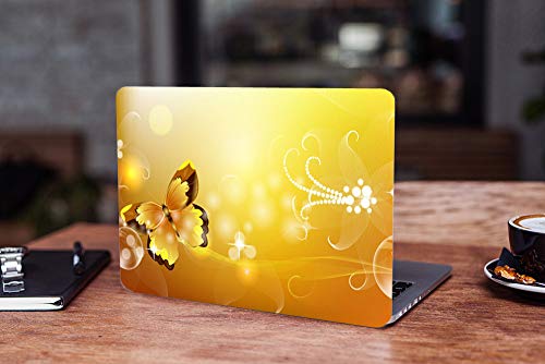 Image of Galaxsia Butterfly D23 Vinyl Laptop Skin /Sticker /Cover /Decal Compatible for Any 14 Inches Laptop (Hp /Dell /Sony /Acer /Lenovo /Asus. Etc) Or Notebook.