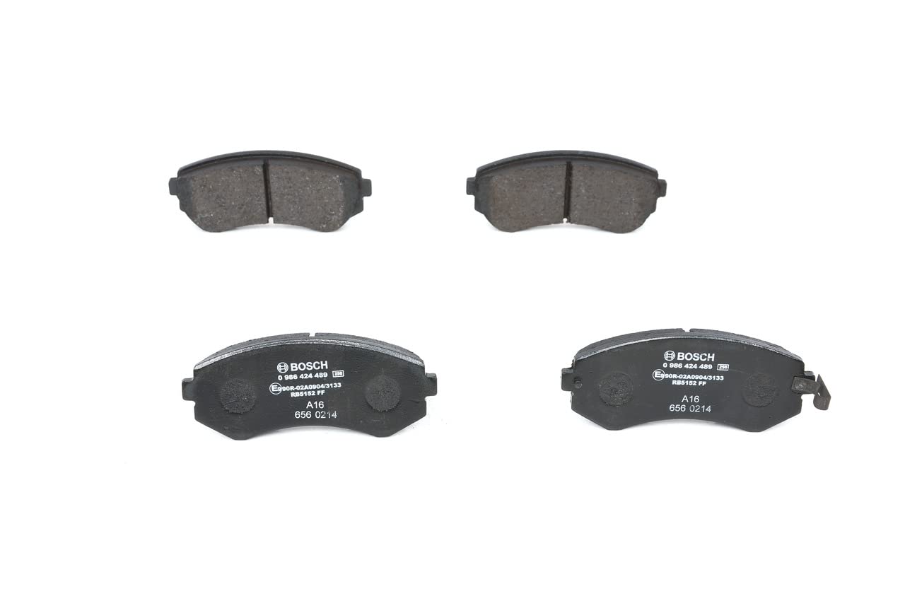 Bosch BP256 - Brake Pads Car Rear Axle - Bosch Quality - Reduced Noise and Dust - ECE-R90 Certified - Copper-Free - 1 Set of 4 Pads