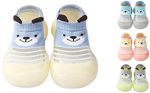 yorten Cute Design Baby Walking Shoes Flexible Soft Rubber Sole with Breathability Non Slip Lightweight Keeps feet Cool & Dry During Play time Infant Toddler Sneakers-picture-44