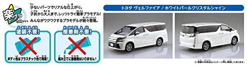 Modelo plástico Toyota Vellfire 1/32 blanco perla miniatura 6