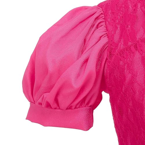 Disfraz princesa rosa para niñas 5-6 años miniatura 5