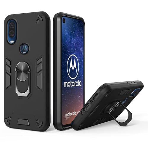 Image of amazon basics Basic Case for Motorola One Vision 4G (Polycarbonate, Thermoplastic Polyurethane Black)