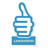 langerwehe bahnhof fahrplan wasserfest JOllify Aufkleber - LANGERWEHE – Farbe: Design: Thumbs up - Daumen hoch