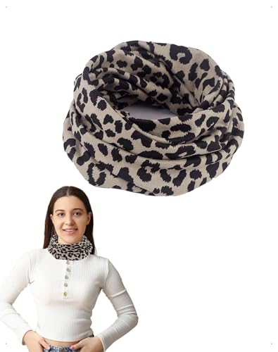EMOTTOS Femme Loop Écharpe Tube Léger Velours, Cache Cou Chaud Respirante Élastique Tour Col Snood Facile à Porter Comme Bonnet Cache-Cou Cagoule Visage...
