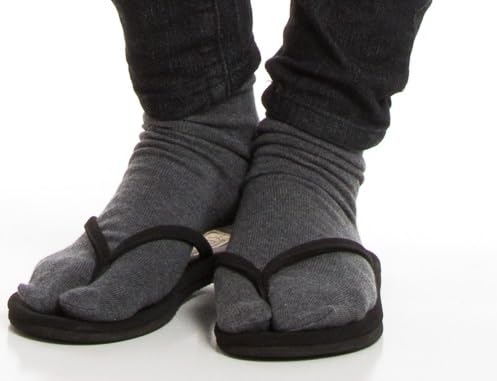 Image of V-Toe Split Toe Flip-Flop Socks - Tabi Premium Cotton Blend Japanese Toe Separated - 3 Pairs Pack