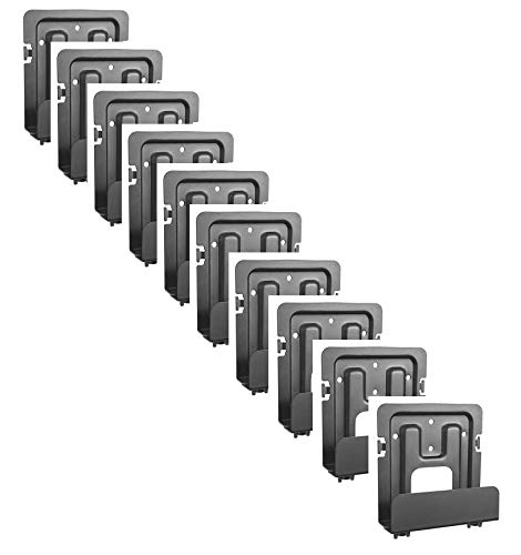 Mount Plus MP-06-02 10 Pack Cable Box Mount and Modem Mount for Wide Range of Media Players, Cable Boxes, Modems, DVD Players, Game Console (10 Pack Wide)