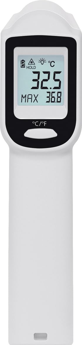 Laserliner Thermomètre Infrarouge ThermoSpot One, Thermomètre Numérique pour Surfaces, -38 °C à +365 °C, Mesure sans Contact, avec Laser de Visée