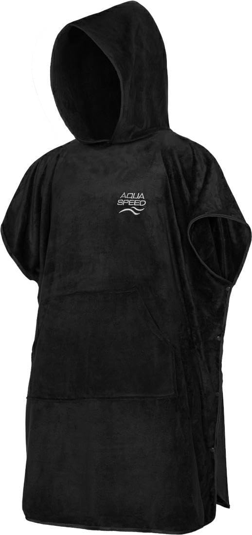 Aqua Speed Mikrofaser Poncho Handtuch mit Kapuze - Vielseitig, Schnelltrocknend & Komfortabel für Strand und Sport