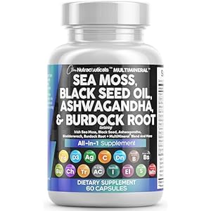 Sea Moss 7000mg, Black Seed Oil 4000mg, Ashwagandh...