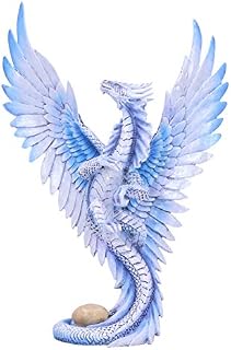 Nemesis Now Anne Stokes Age Adult Silver Dragon Figurine, White, One Size