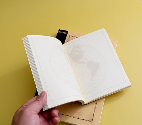 Image of PETAL & FLOW B6 Size Rough NoteBook 5 inch x 7 inch, 288 pages (144 sheets), Vintage Style (Travel)