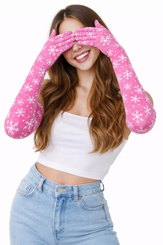 Image of Women's Driving Gloves, Printed Cotton Full Hand Summer Gloves for Protection from Sun Burn /Heat /Pollution (Pack of 1 Pair)