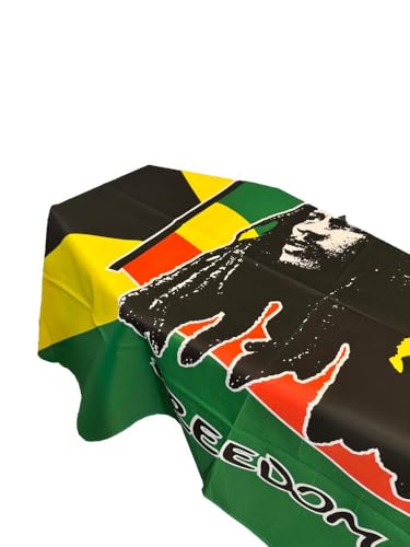 Bandera de ataúd de Bob Marley Jamaica para merchandising oficial y coleccionistas