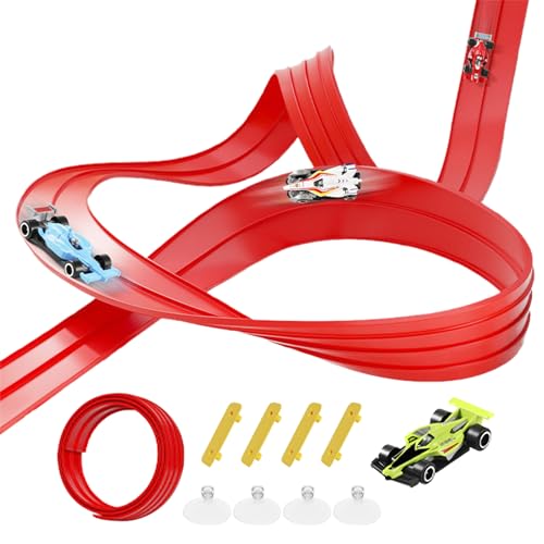 Autobahn für Kinder, cooles Transporter-Spielzeug, Spielzeug-Rennstrecke – für Jungen, Kleinkinder, Weihnachten, Zuhause, Reisen, Schule, Kindergarten