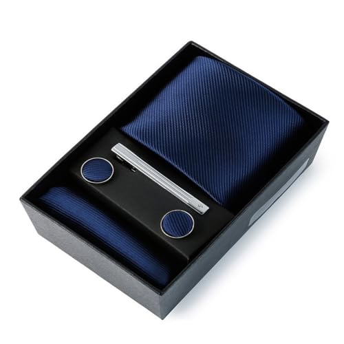 Set de corbatas monocromo para hombre 5 piezas en caja