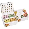Tea Forte Premium Tea Chest Presentation Box Gift Set Sampler, 40 Count Individually Wrapped Handcrafted Pyramid Tea Infuser Bags, Jubilee