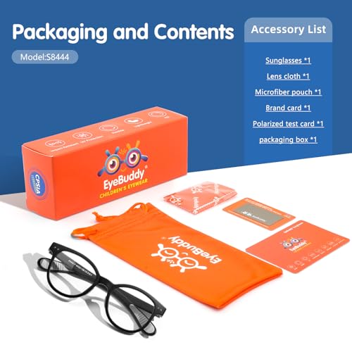Image of EYEBUDDY Blue Light Glasses for Kids Boys Girls,Computer Gaming Bluelight Glasses,Fake Glasses for Ages 2-12