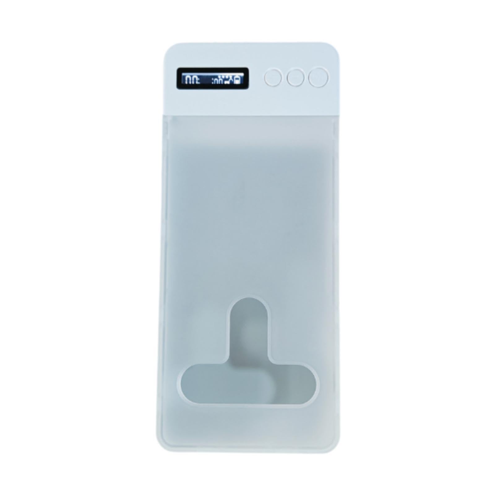 Boîte de verrouillage pour téléphone - Organisateur pour bureau, maison, dortoir, table de salon avec port de charge USB, blanc