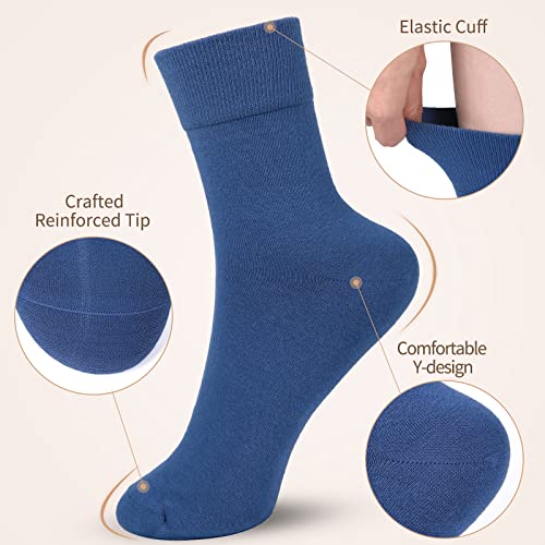 Image of FGZ Women Thin Cotton Socks Soft Cozy Socks Cute Ankle Crew Socks 5 Pairs