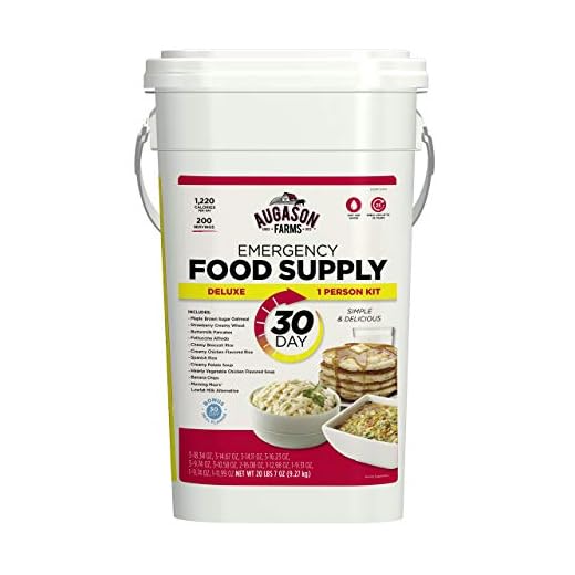 Emergency Food Supply Bucket with 200 Servings