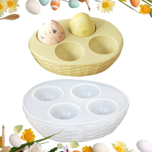 Moules en silicone pour travaux manuels | Plateau à œufs | Moule de rangement | Moule à œufs en silicone | pour réfrigérateur, cuisine, stockage de Pâques, bricolage, décoration, loisirs créatifs