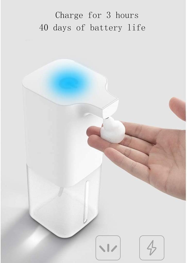 Distributore di Sapone Automatico Schiuma Senza Contatto Distributore di Sapone da 350 ml Bagno Domestico e Accessorio da Cucina