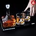 Official Atari Joystick Decanter Set with 2 x Atari Action Button Whiskey Glasses and CX78+ Games Pad Tray, for Whiskey, Scotch & Gin, 750ml Decanter, 300ml Glasses, Birthday Gift for Men - ThumbsUp!