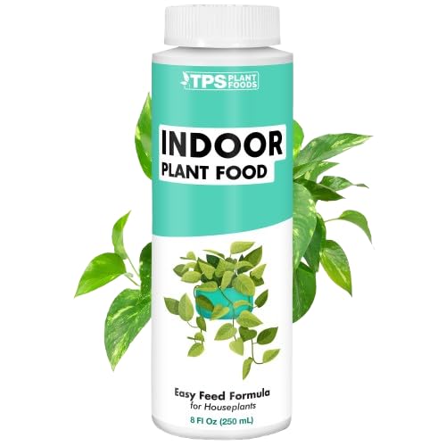 Indoor Plant Food - Liquid Fertilizer for Indoor Plants & Potted Houseplants, by TPS Plant Foods, 8 oz (250 mL)