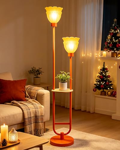 Image of Lightdot Globe Floor Lamp with LED Bulbs Included, Dimmable Floor Lamps,Unique Modern Standing Tall Lamp for Bedroom Living Room /Sofa Beside /Corner Decor-Gold