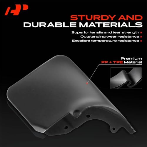 Image of A-Premium Mud Flaps Compatible with Toyota Land Cruiser 1990-1997 Sport Utility, No Drilling Required Mud Guards with Hardware Accessories, Set of 4 Front and Rear