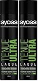 Syoss - Spray Laque Cheveux Coiffant - Tenue Ultra - Coiffures ultra r&eacute;sistantes - Fixation ultra forte - A&eacute;rosol 400 ml (Lot de 2)