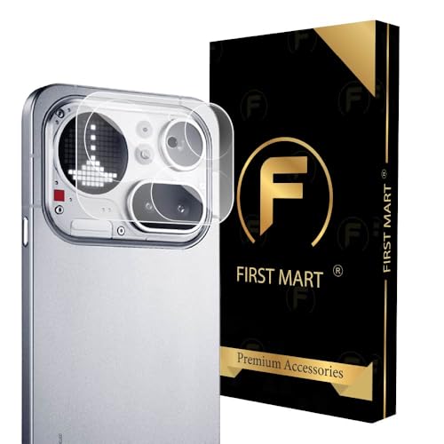 Image of FIRST MART Camera Lens Protector for Nothing Phone 4A Pro | 9H Tempered Glass, HD Clear, Scratch Resistant, Anti-Fingerprint, Case-Friendly | Crystal Clear, Pack of 1