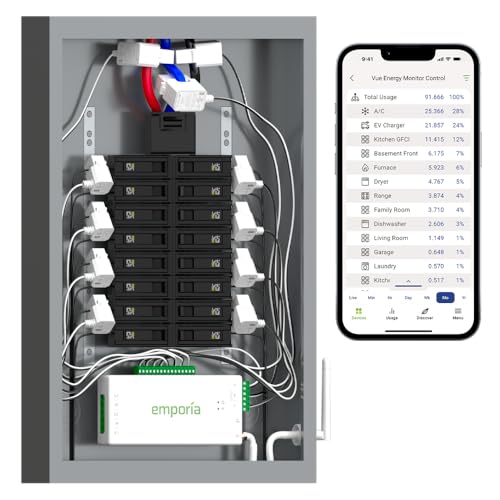 Emporia Vue 3 Commercial 3-Phase Smart Energy Monitor - Business and Home Automation Device with Real Time Electricity Usage Monitor, Power Consumption Meter, Solar and Net Metering by EMPORIA - Image 3