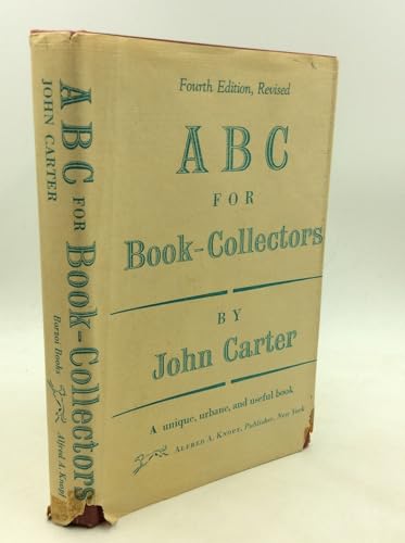 ABC for Book Collectors [Unknown] B000I3HLUQ Book Cover