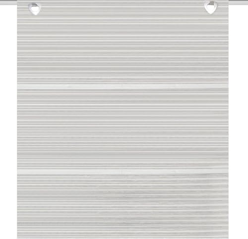 Magnetrollo Bambusoptik Taupe inkl. Haken | Raffrollo mit Magnetraffung | Gardine ohne Bohren Montage direkt am Fenster | (B 60 x H 130cm)