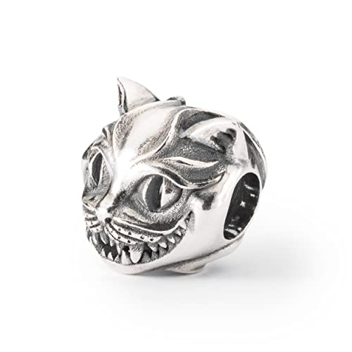 TROLLBEADS Scary Cat Bead – Whimsical Halloween Charm | Authentic Brand Charm | Sterling Silver | Meadow Moments Collection | Design Design Group2