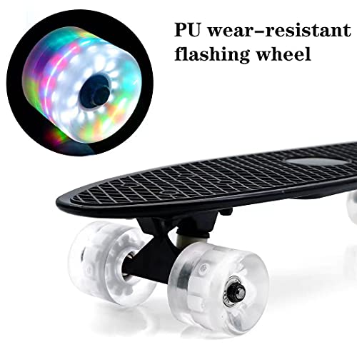 Nezylaf 65Mm/60Mm 82A Skateboard Wheels With Bearings Installed 6 Lights Light Up Spitfire Longboard Street Trucks #TOP3