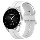 CZhkg Armband Bracelet de Montres pour HayLou Solar Lite (R001) Strap, Silicone Remplacement Bracelets Lib�ration Rapide Wristband R�glable Taille Sangle pour HayLou Solar Lite (R001) (Blanc)
