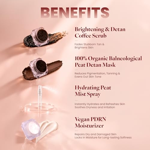 Image of Mintree 4 in 1 Coffee Detan Skin Care Kit for Hydrating skin, Gift set for Women