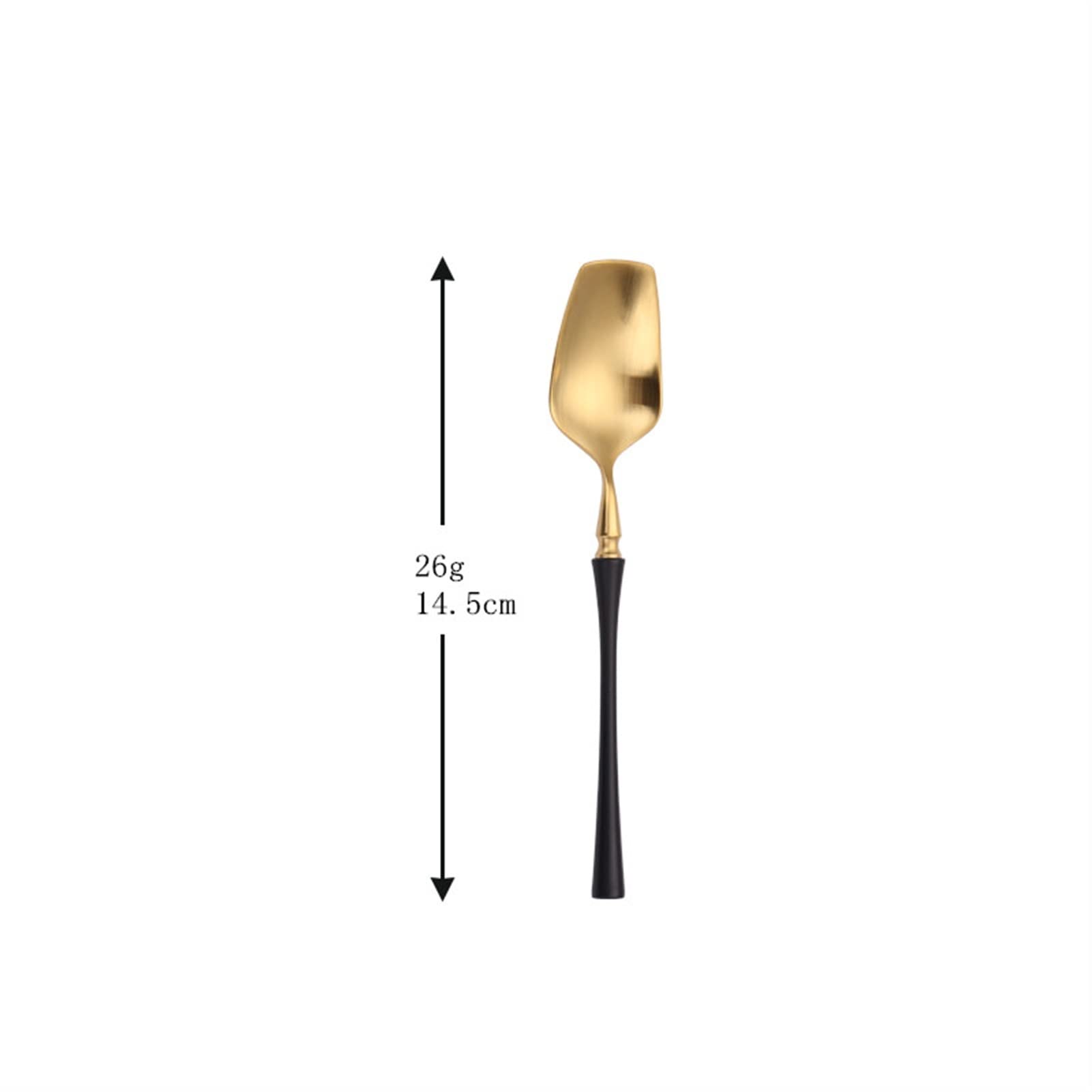 Besteck-Sets, schwarz, matt, Besteck-Set, 4-teilig, Gabeln, Messer, Löffel, Geschirr-Set, 304 Edelstahl, Geschirr, luxuriöses goldenes Besteck-Set
