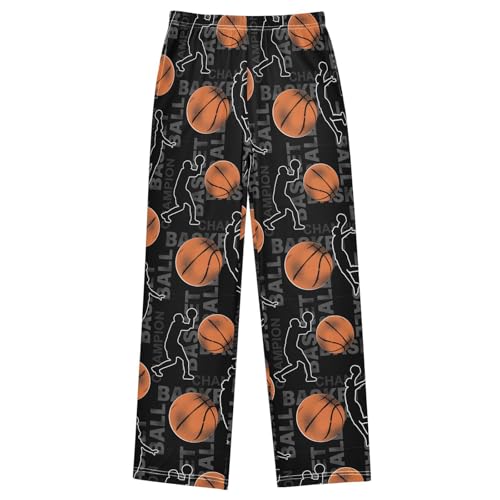Pfrewn Pajama Pants Grunge Basketball Player Lounge Pants Super Soft Pajama Bottoms with Pockets, M