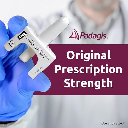image for Padagis Naloxone HCI Nasal Spray, 4 mg – Emergency Treatment for Opi