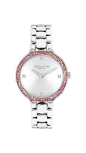 Coach Women's Silver White Dial Stainless Steel Watch 14504165